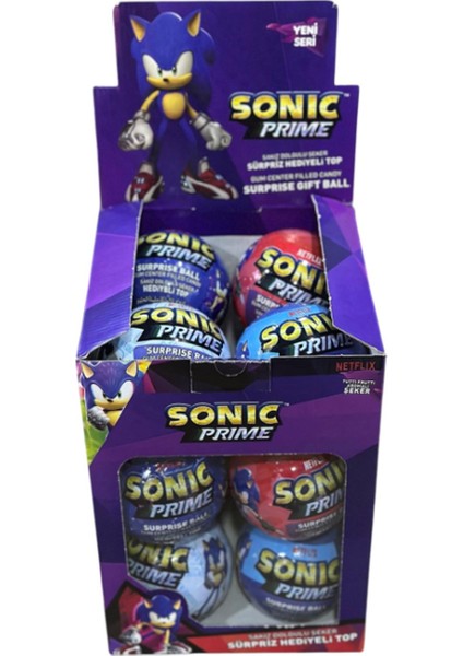 Sonic Şekerli Sürpriz Hediyeli Top 15 gr