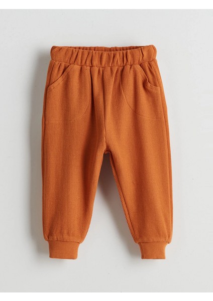 Lcw Baby Turuncu Bisiklet Yaka Erkek Bebek Sweatshirt ve Eşofman Alt 2'li indirimleri