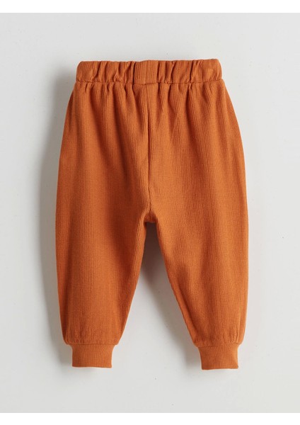 Lcw Baby Turuncu Bisiklet Yaka Erkek Bebek Sweatshirt ve Eşofman Alt 2'li