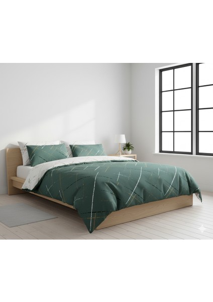 Ranforce Reflection Yeşil Tek Kişilik Nevresim Takımı fiyatları