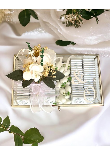 Yeni!özel Tasarım Cam Nikah-Söz-Nişan -Kız Isteme Çikolatası