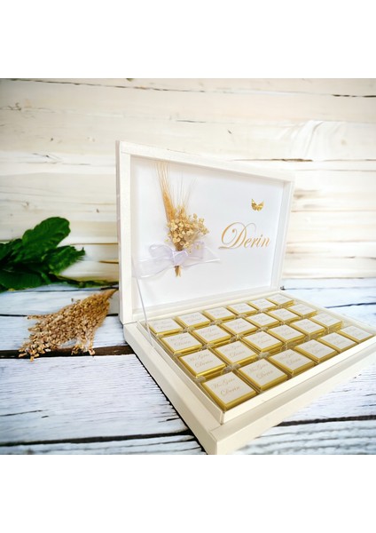 Isme Özel Tasarım Gold Kız Bebek ,mevlit,nişan,isteme,hediyelik Çikolata fiyatları