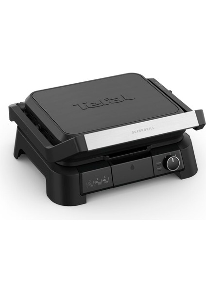SuperGrill 3in1 6 Dilim Kapasiteli 2000 Watt Barbekü Izgara ve Tost Makinesi - Siyah