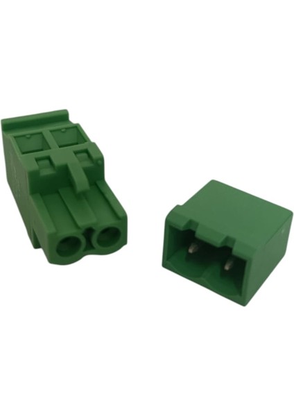 2 Kutuplu 180 Derece 5.08MM Baskılı Devre (Pcb) Klemens Seti (Dişi + Erkek) fırsatları