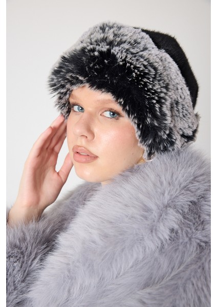 Premium Kürk Şapka Kırçıllı Siyah