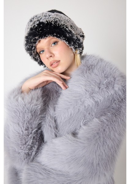 Premium Kürk Şapka Kırçıllı Siyah