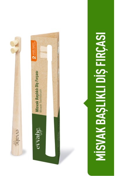 Misvak Başlıklı Ahşap Saplı Ağız ve Diş Temizleme Fırçası Sağlıklı Bakım fırsatları