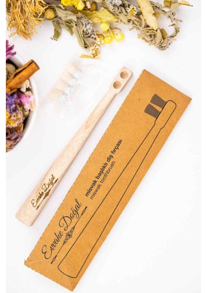 Misvak Başlıklı Ahşap Saplı Ağız ve Diş Temizleme Fırçası Sağlıklı Bakım indirimleri