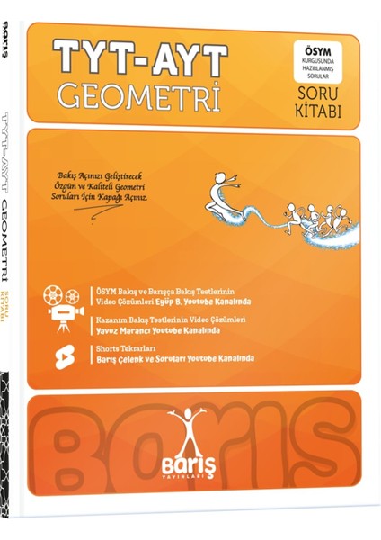 Barış Yayınları TYT AYT Geometri Soru Kitabı 368 Sayfa 12. Sınıf ve Mezunlar için