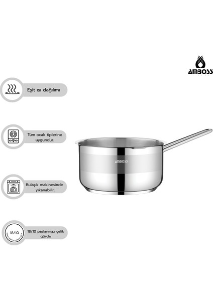 Saphire Paslanmaz Çelik Tüm Ocaklara Uygun Sosluk Sütlük 16 Cm fırsatları