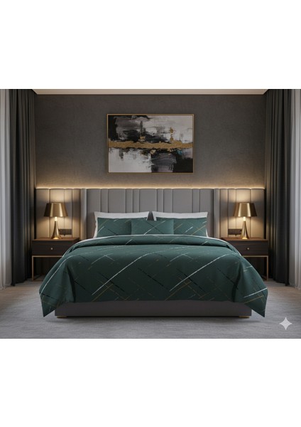 Ranforce Reflection Yeşil Çift Kişilik Nevresim Takımı fırsatları