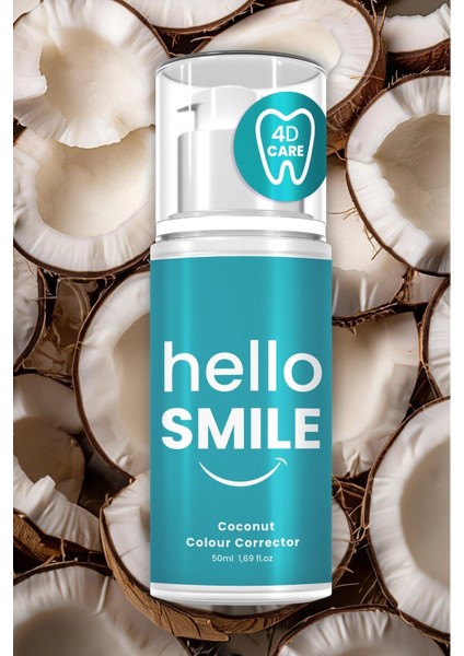 Anında Etkili Diş Jeli 50 ml SLS İçermeyen Hindistan Cevizi Aromalı Çay Kahve Lekesi Giderici