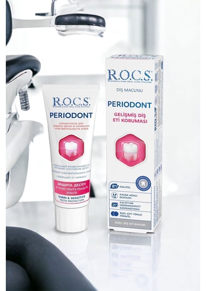 Periodont Diş Macunu 94 gr Naneli Diş Eti Koruyucu SLS ve Florür İçermeyen Formül