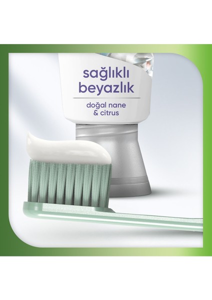 Diş Macunu Sağlıklı Beyazlık Doğal Nane ve Narenciye Aromalı 2x75 ml İkili Paket fırsatları