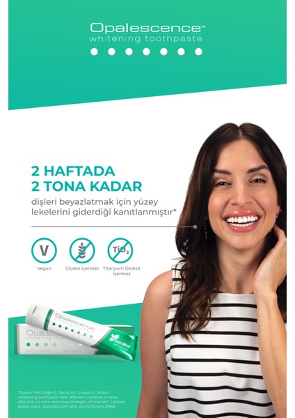 Beyazlatıcı Diş Macunu 3x133 gr Florürlü Nane Aromalı Ferah Nefes ve Mine Koruma modelleri