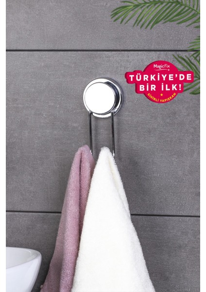 İkili Askı Paslanmaz Çelik Gümüş Renk İz Bırakmayan Yapışkan Modern Tasarım Ürün fırsatları