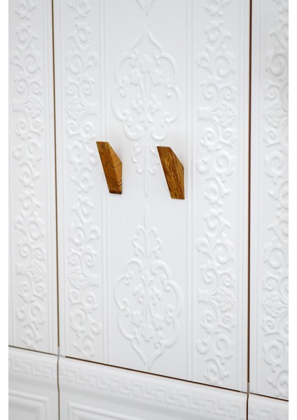 Banyo Askılığı 1. Sınıf Kayın Ahşap Bordo Renk Suya Dayanıklı Kimyasal İçermez 2'li Set