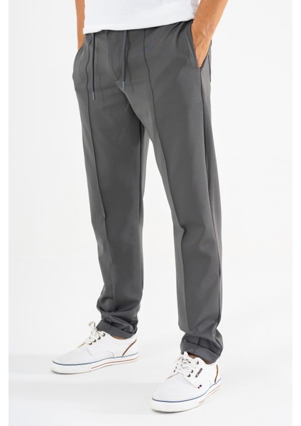 Erkek Füme Çımalı Rahat Spor Pantolon Duble Paça Jogger Eşofman Altı fiyatları