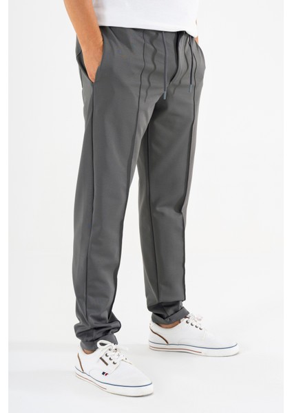 Erkek Füme Çımalı Rahat Spor Pantolon Duble Paça Jogger Eşofman Altı modelleri