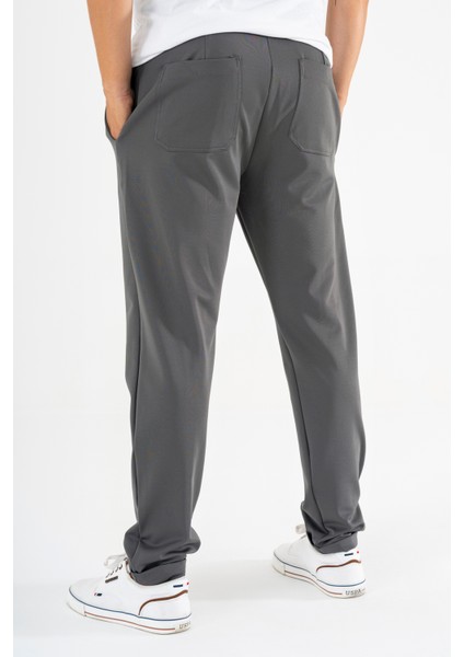 Erkek Füme Çımalı Rahat Spor Pantolon Duble Paça Jogger Eşofman Altı fırsatları