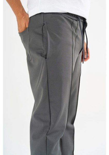 Erkek Füme Çımalı Rahat Spor Pantolon Duble Paça Jogger Eşofman Altı indirimleri