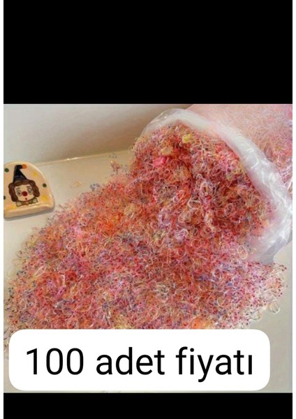 100 Adet Minik Lastik Toka Mini Saç Lastik Toka