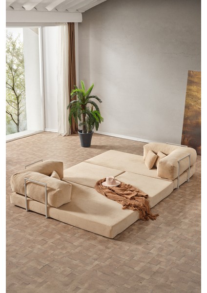 Legom Alis Aktivite Koltuğu Yatak Olabilen Çok Amaçlı Kanepe Bej fırsatları