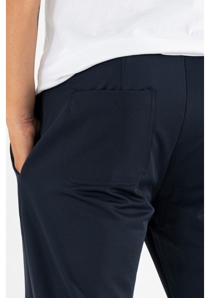 Erkek Lacivert Çımalı Rahat Spor Pantolon Duble Paça Jogger Eşofman Altı