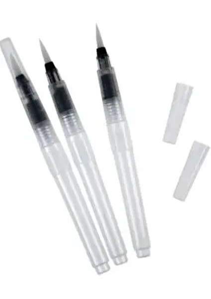 Su Hazneli 3 Lü Fırça Seti