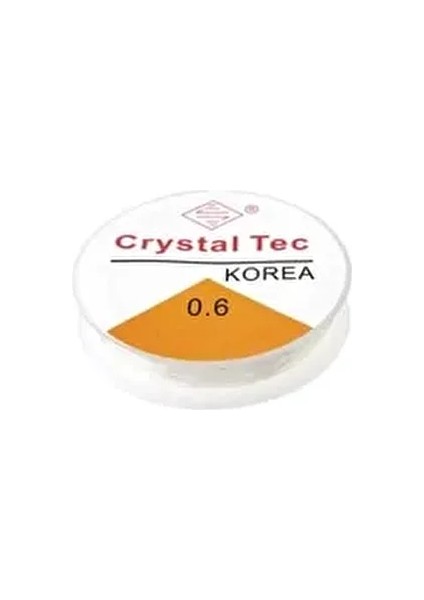 Şeffaf Lastikli Silikon Misina 0,6 mm Esnek Takı Aksesuar İpi Beyaz Renk