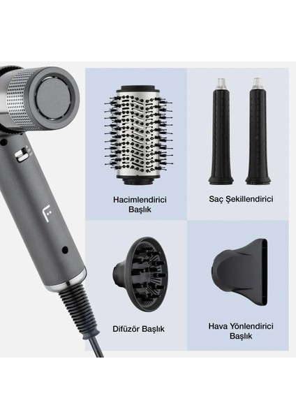 Airwave Saç Şekillendirici Set- Silver indirimleri