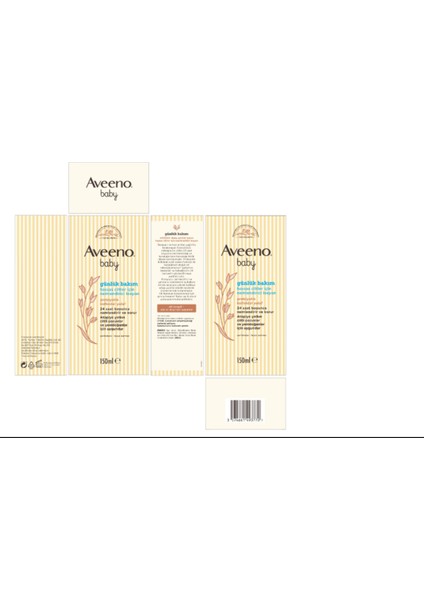 Baby Günlük Bakım Losyonu 150 ml Prebiyotik Kolloidal Yulaf Hassas Ciltler İçin Doğal Formül