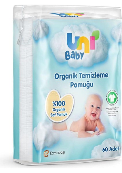 Organik Temizleme Pamuğu 60 Adet %100 Saf Pamuk Hassas Ciltler İçin Dermatolojik Onaylı fiyatları