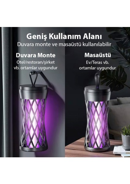 Uv Sivrisinek, Sinek Kapanı Sinek Öldürücü 200 Metre Etkili Açık Alan Ev Bahçe İçin Cilt Korumalı modelleri