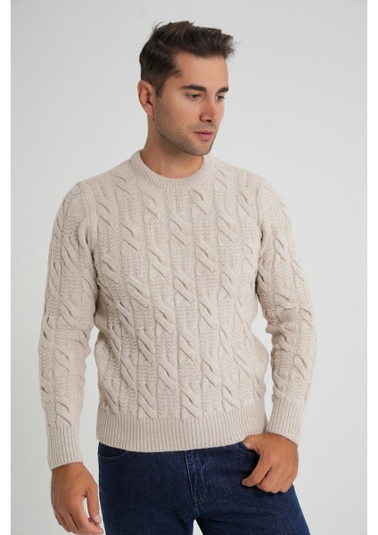 Trıst Star Erkek Bisiklet Yaka Saç Örgülü Yün Kazak TRIST-5346 indirimleri