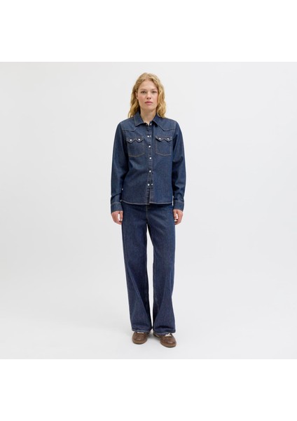 Kadin Cep Detayli Denim Gömlek - Jules fiyatları