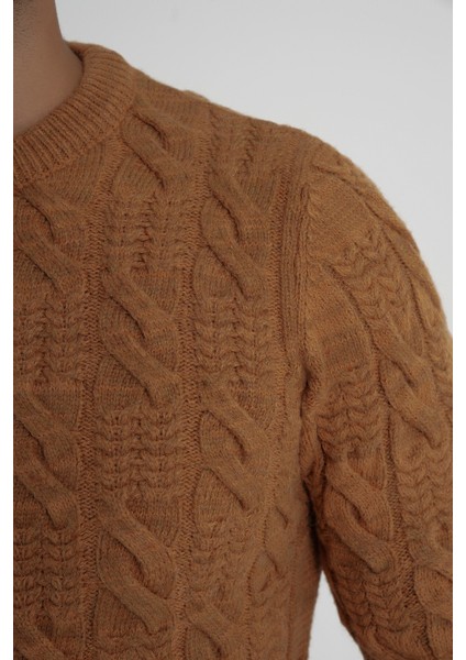 Trıst Star Erkek Bisiklet Yaka Saç Örgülü Yün Kazak TRIST-5346 indirimleri