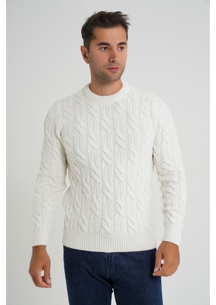 Trıst Star Erkek Bisiklet Yaka Saç Örgülü Yün Kazak TRIST-5346 fiyatları