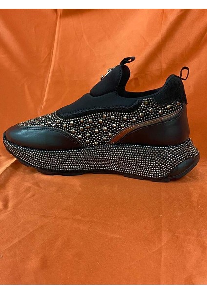 LES055 Siyah Kadın Spor Ayakkabı Sneaker