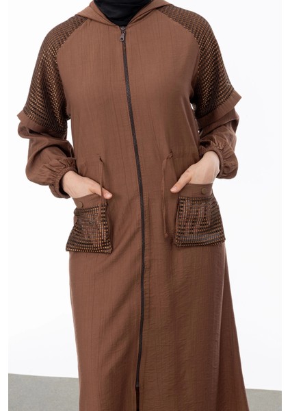 Reglan Kol File Detaylı Giyçık - Kahve modelleri