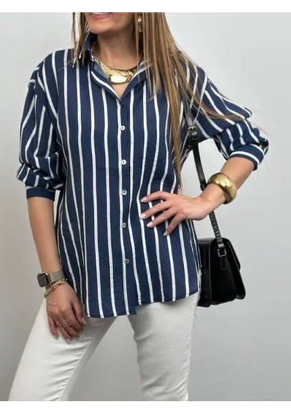 Çizgili Tek Cepli Gömlek fiyatları