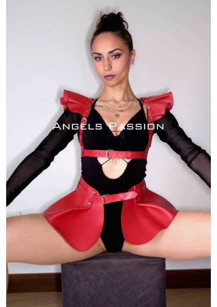 Deri Elbise Harness, Mini Deri Etek, Deri Elbise Etek Harness - BRF1001 indirimleri