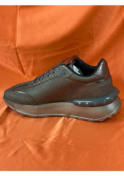 LES037 Platin Gümüş (Gri) Kadın Spor Ayakkabı Sneaker