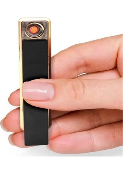 Kişiye Özel Elektronik Şarjlı Çakmak Mavi