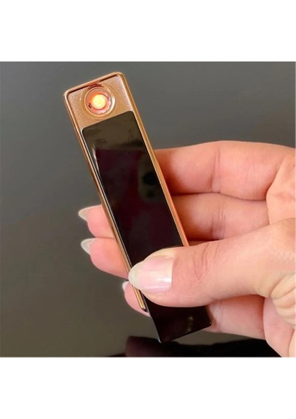 Kişiye Özel Elektronik Şarjlı Çakmak Mavi indirimleri