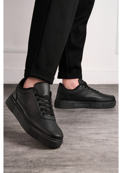 Günlük Siyah Erkek Sneaker Ayakkabı