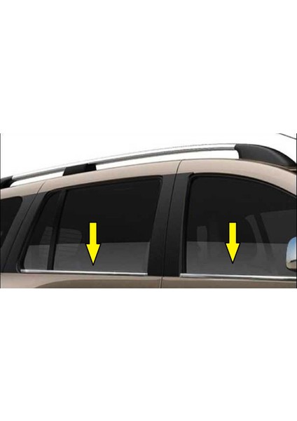 Dacia Lodyg Uyumlu 2012 Ve Üzeri Krom Cam Çıtası 4 Parça Paslanmaz Çelik