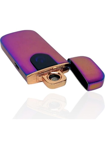 Kişiye Özel Elektronik Şarjlı Çakmak Mor