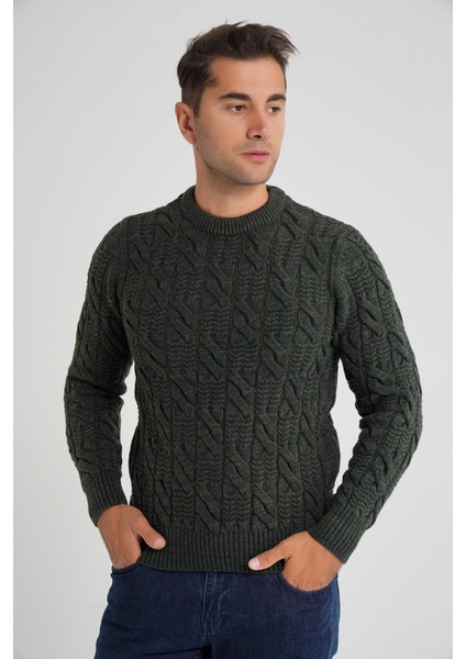 Trıst Star Erkek Bisiklet Yaka Saç Örgülü Yün Kazak TRIST-5346 fırsatları