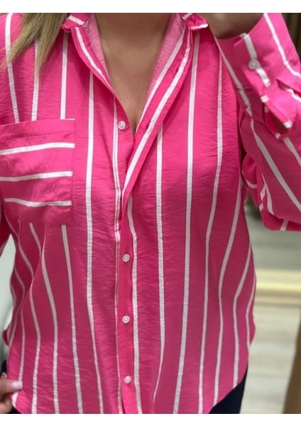 Çizgili Tek Cepli Gömlek fiyatları